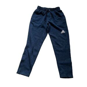 Adidas Sweatpants Men's Size Small Navy Blue Space Dye Training Outdoor Comfy
